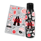 Planche d'autocollants A5 pour bouteille Arctic H2O