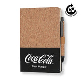 Carnet Borsa Eco-neutral A5 à couverture rigide en liège et stylo
