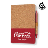 Carnet Borsa Eco-neutral A5 à couverture rigide en liège et stylo