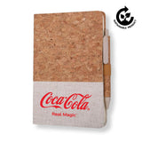 Carnet Borsa Eco-neutral A5 à couverture rigide en liège et stylo