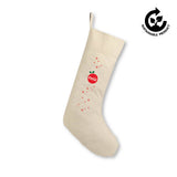 Bas de Noël en coton