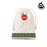 Pochette midi festive en coton avec cordon de serrage